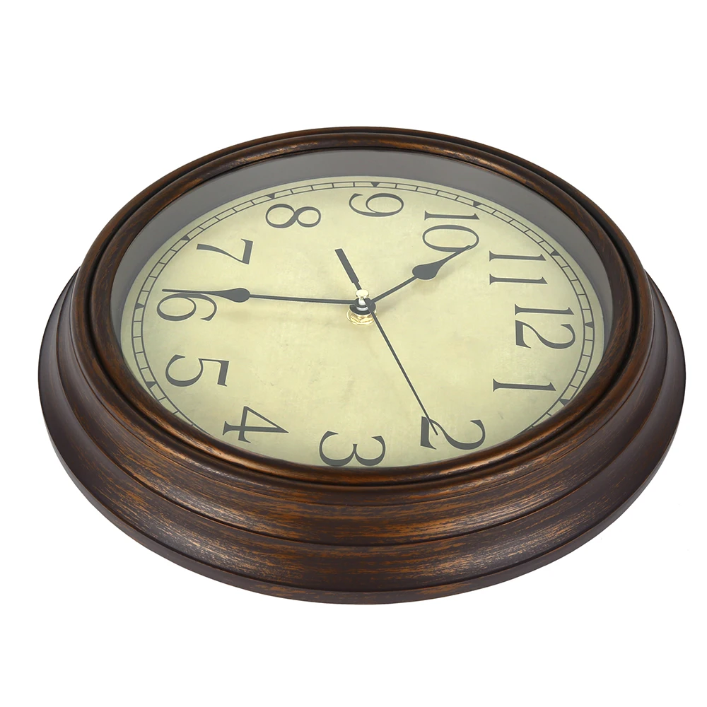 Orologio Da Parete Retrò Silenzioso Al Quarzo – Diametro 30 Cm, Quadrante Rame Con Numeri Arabi, Resistente Alle Intemperie
