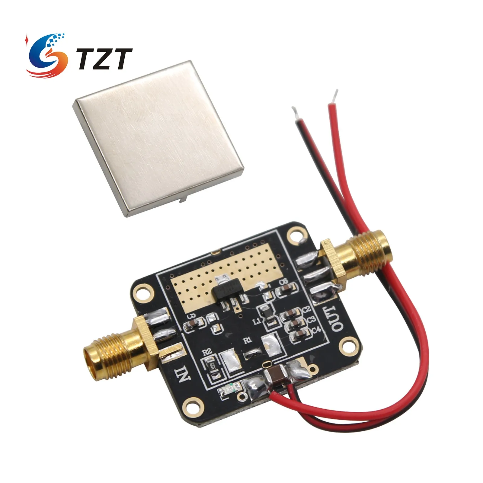 TZT Radio Frequency RF Amplifier Module Bandwidth 50M-6GHz Medium Power AMP