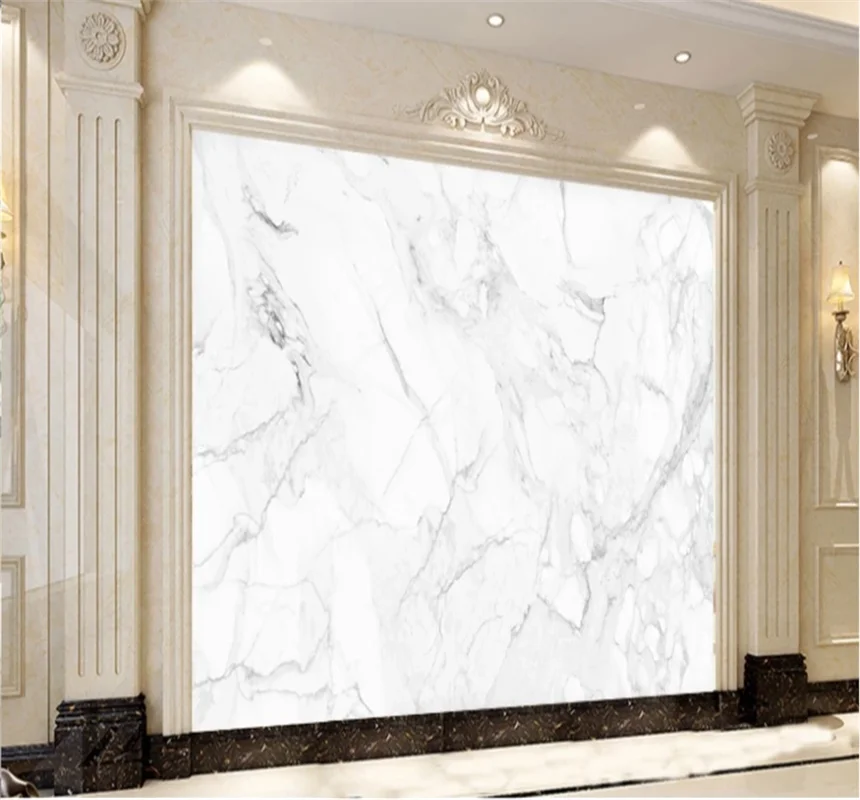 

Custom wallpaper 8D waterproof wall cloth large interior decoration mural marble texture background wall