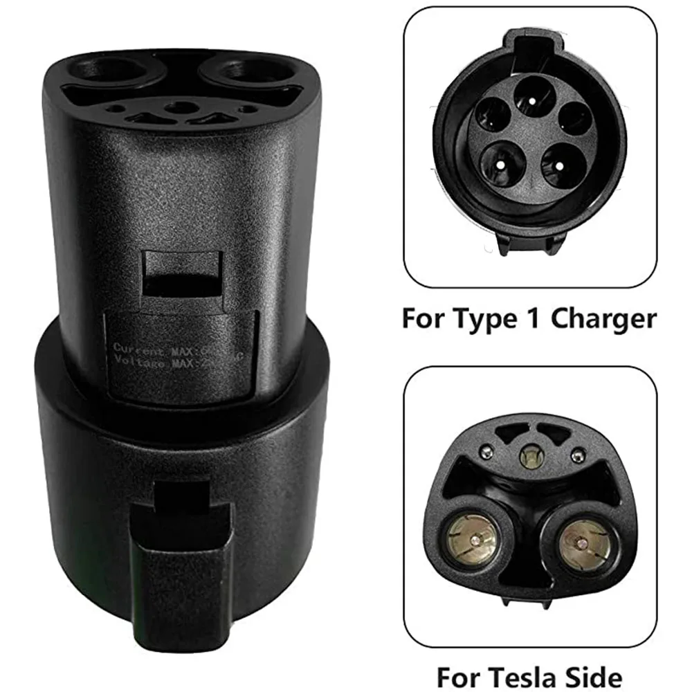 For Tesla Model X, 3, S  New products 16A 32A 60A Type 1 J1772 socket to Tesla EV charger quick adapter