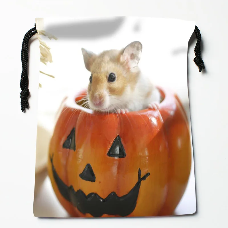 Custom Hamsters Drawstring Bags Printed gift bags 18*22cm Travel Pouch Storage Clothes Handbag Makeup Bag