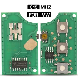 jingyuqin 315MHZ 1J0959753AM/1J0959753DC 3BTN Remote Control Key Circuit Board Fob For VW Volkswagen Beetle Golf Passat Jetta