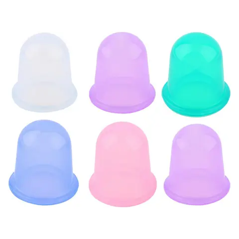 Suction Cups Silicone Vacuum Therapy Vacuum Cans Vacuum Suction Cups Massage Body Cups Massage Jars Anti Cellulite Massager