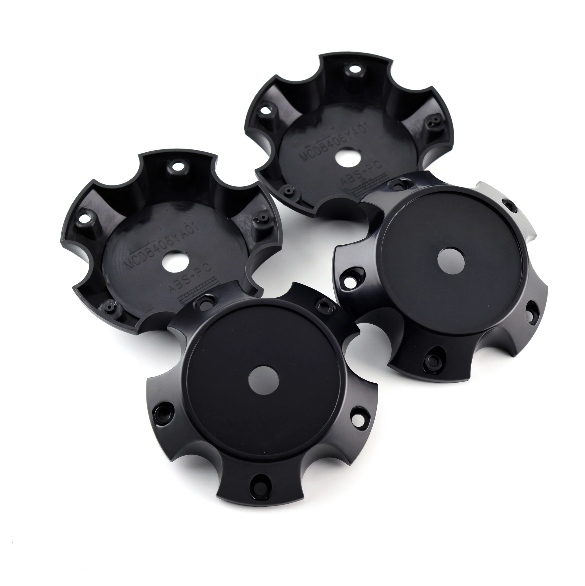 4pcs 127mm 115mm Black Wheel Rim Center Caps Cover Fit For MAT Off-Road Anti-Off Wheel #MCD8406YA01 Car Accessories Decoration