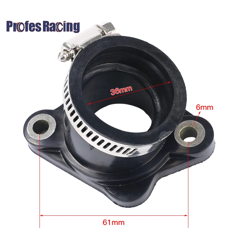 

Motorcycle Racing Carburetor Adapter Intake Manifold For Mikuni KOSO Am6 VM24 OKO PE28 30 32 34mm Pitbike Carburetor Intake Pipe