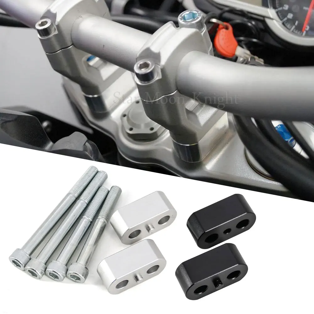 

For Tiger900 2020 2021 Motorcycle Handlebar Risers Clamp Mounting Mount Riser CNC Billet Aluminum For Tiger 900 GT Pro Rally Pro