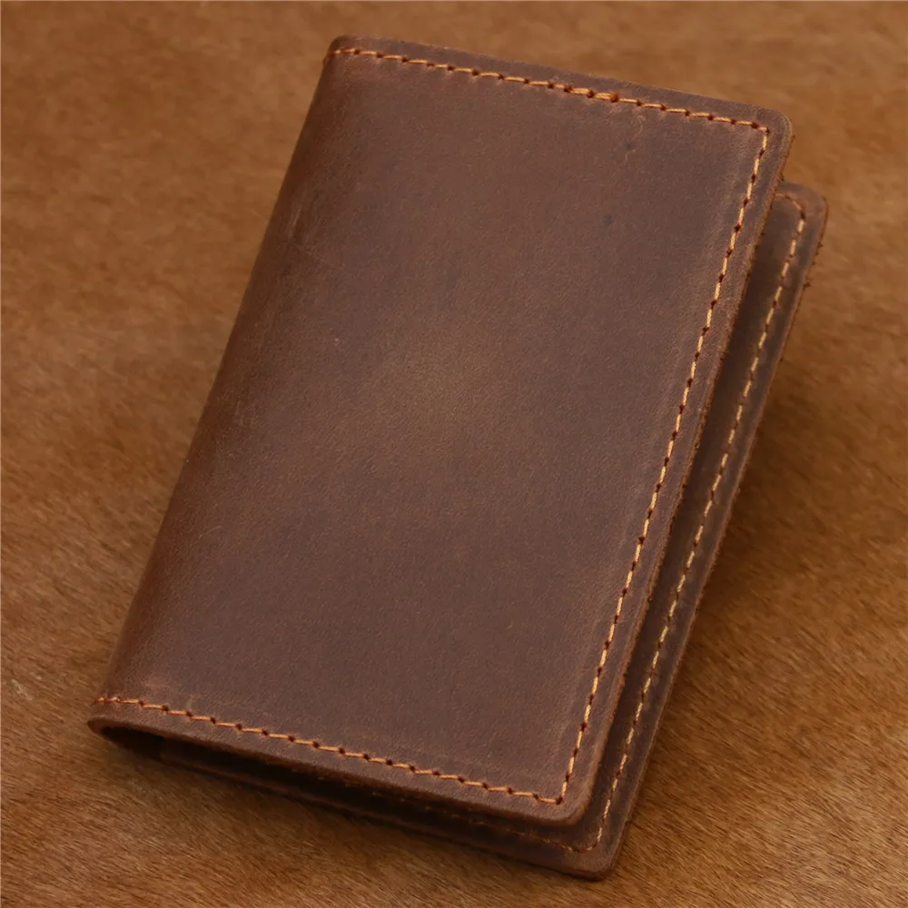 

Mens Card Holder Driver License Money Cash Holder Genuine Cowhide Leather Vintage Slim Casual For Men Boy Son Husband