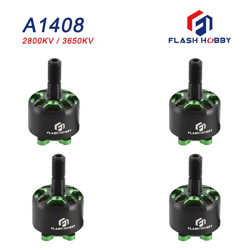 4pcs/lot 1408 FlashHobby A1408 2800KV 3650KV Brushless Motor