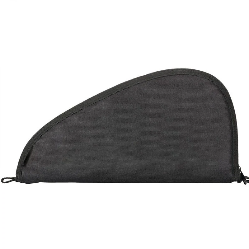 Revólver negro portátil de 2 tamaños, alfombra para pistola Airsoft, bolsa de transporte, funda, estuche de almacenamiento para pistola 17 18 19 22 23 M1911 P229