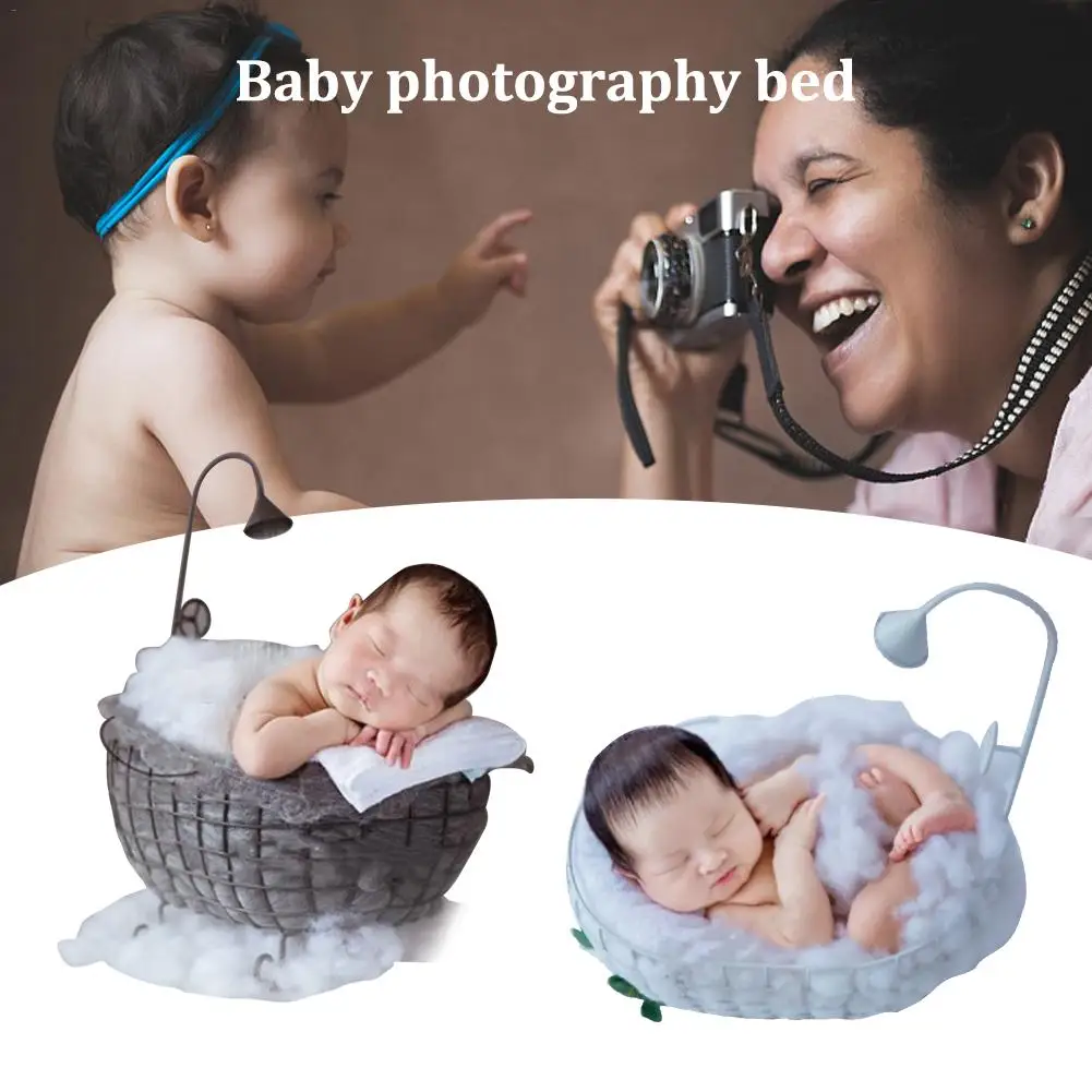 

Crib Detachable Basket Wood Bed Accessories Photo Shoot Infant Baby Photography Background Studio Props Gift Sofa Posing Newborn