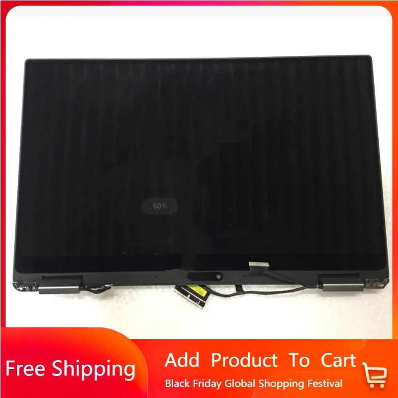 

13.3" inch LCD Touch Screen Assembly For DELL XPS 13 9365 Ultrabook FHD QHD Edp 30PIN 40Pin Complete Replacement Display Upper