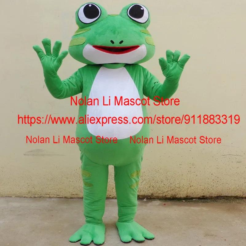 High Quality Adult Frog Mascot Costume CartoonAanime Cosplay Movie Props Advertising Christmas Carnival Gift 980