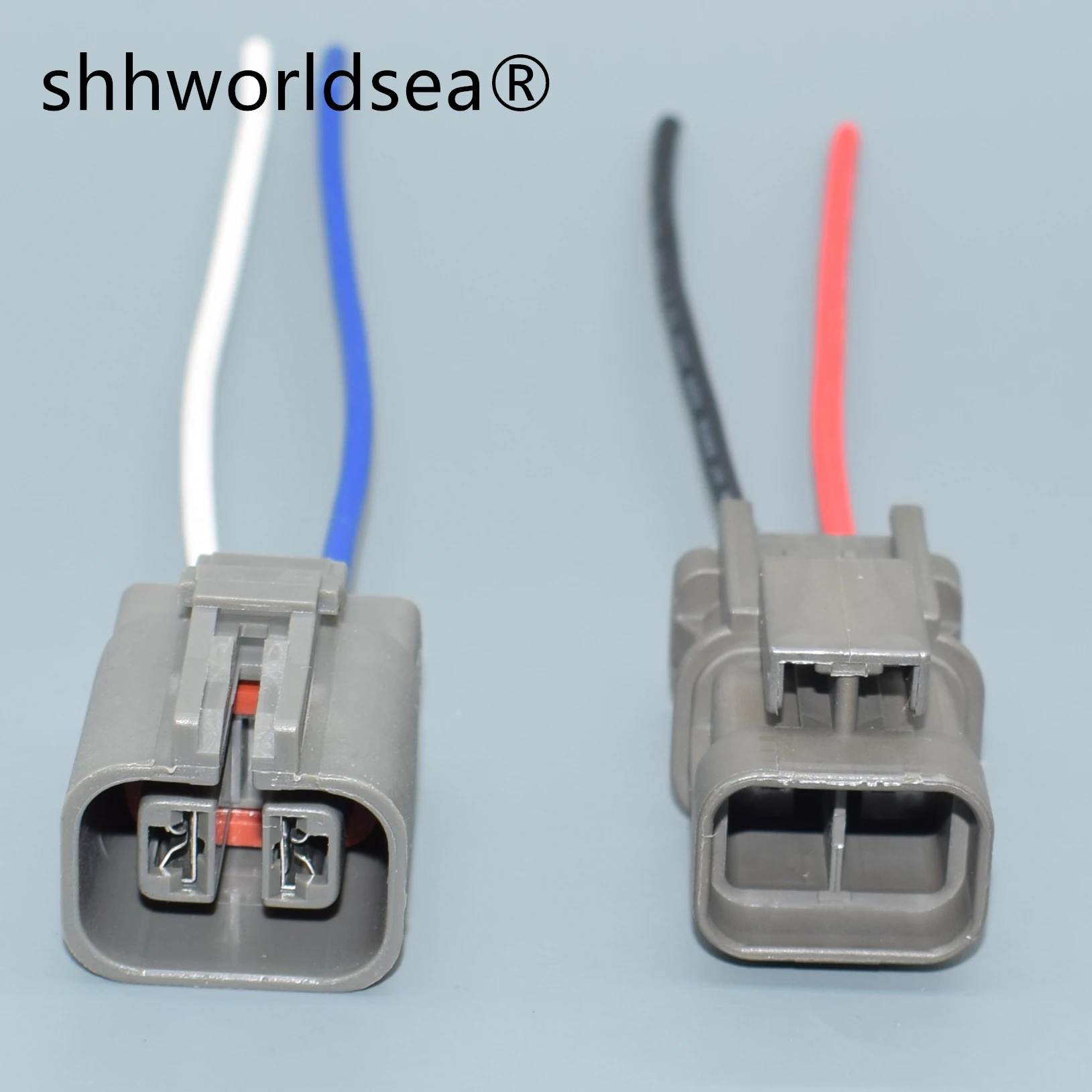 shhworldsea 2p 6.3mm female male ALTERNATOR REPAIR PLUG HARNESS CONNECTOR FOR MAXIMA MURANO I30 I35 7223-6224-40 7122-6224-40