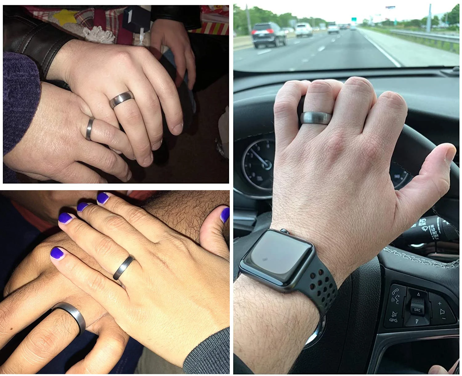 Tigrade 4/6/8mm Klassischer Gebürsteter Herren Wolframkarbid-Ring Männliche Eheringe Anillos Anel Masculino Herrenring Bague Verlobungsring – Detail 8