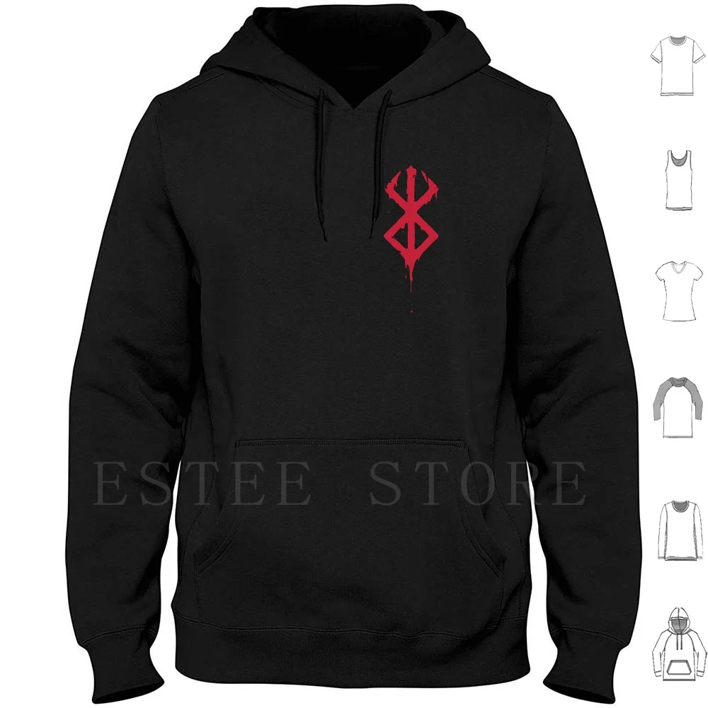 Berserk Demon Mark Hoodies Berserk Demon Mark Guts Gatsu Berserk Guts Sleeve Anime