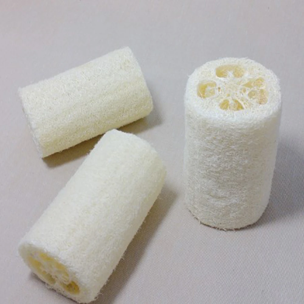 1PC Natural Popular Loofah Body Bath Sponge Washing Pad Household Kitchen Bathroom Accessories