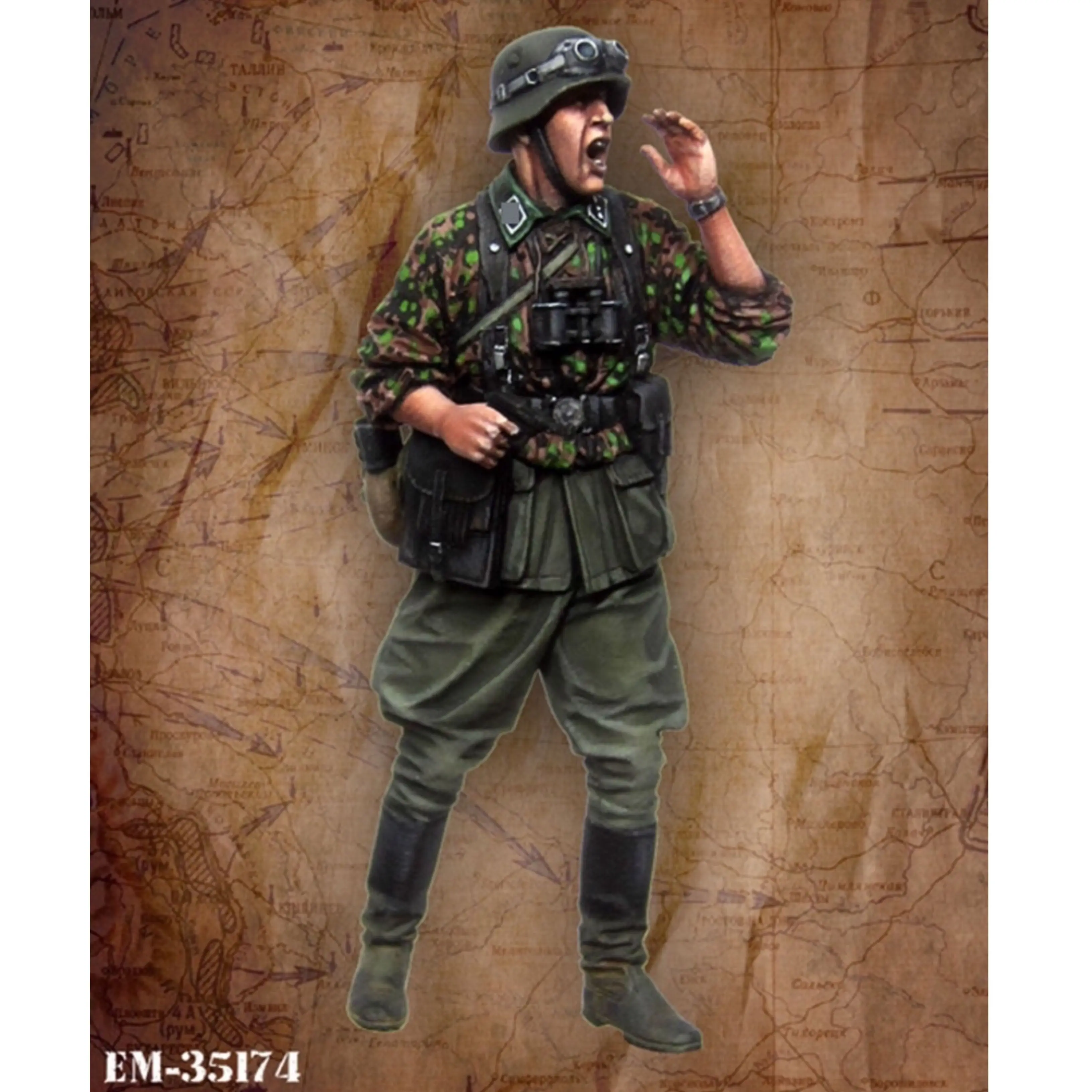 Modelo de resina gk 1/35, tema militar, kit sem montar e sem pintura