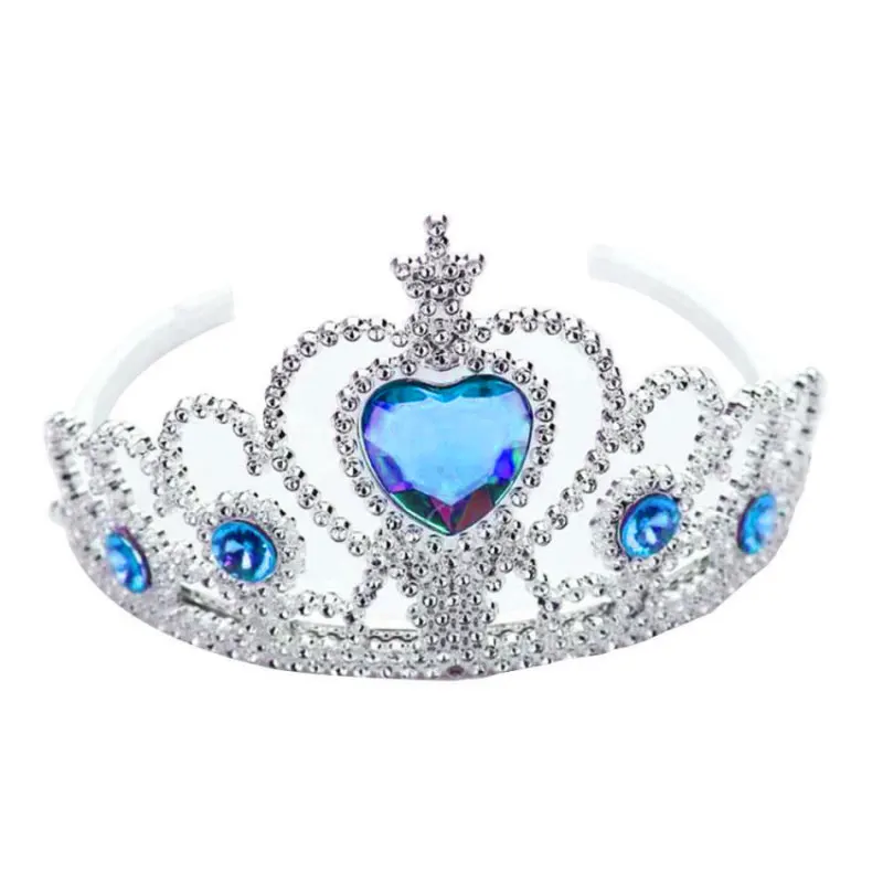 New Princess Crown Headwear Hair Ornament Baby Girls Fashion Plastic Hair Accessories Children Kids Photo Prop Headband