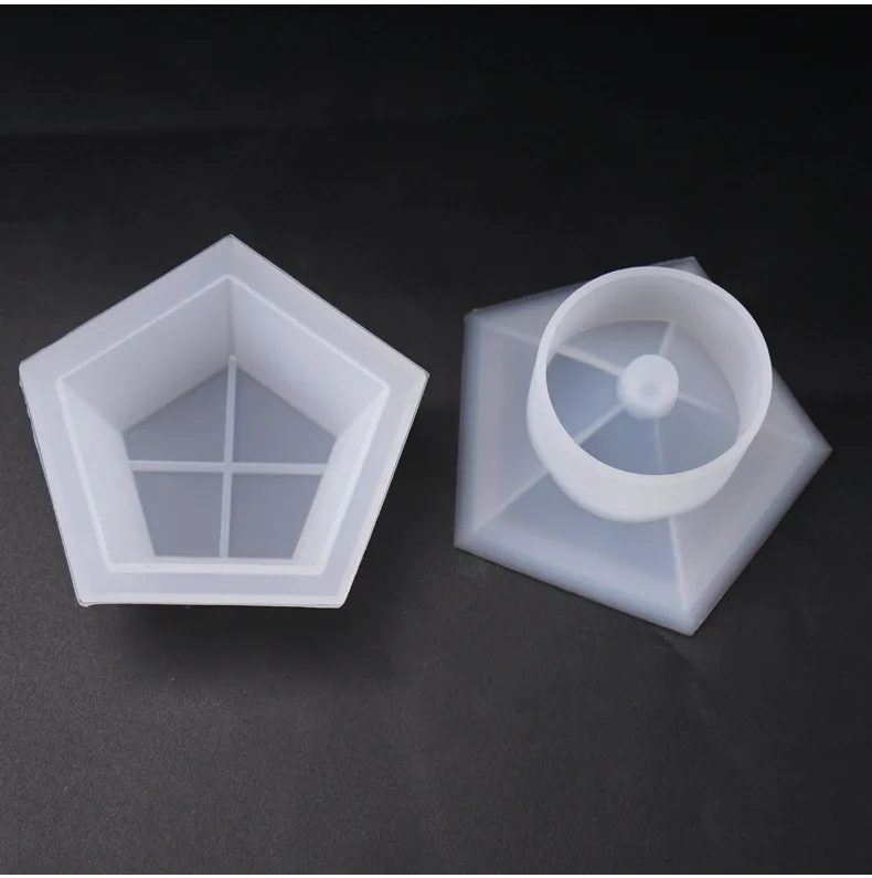 Pentagon Shaped Cut Jewelry Gift Box Storage Box Mold UV Resin Jewelry Molds Jewelry Tools Jewelry Accessories