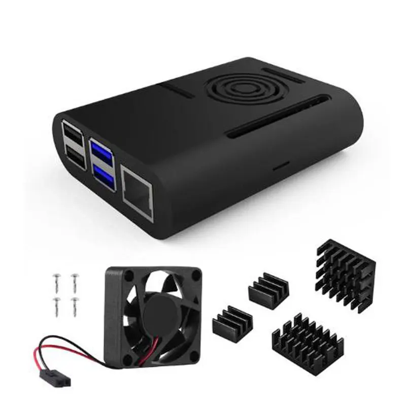 Raspberry Pi 4 Case Met Cooling Fan Heatsink Aluminium Koellichaam Voor Raspberry Pi 4