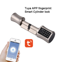 Bluetooth Cylinder  TUYA App Password Fingeprint Smart Door Lock Digital Keypad Code Keyless Electric Lock  Airbnb