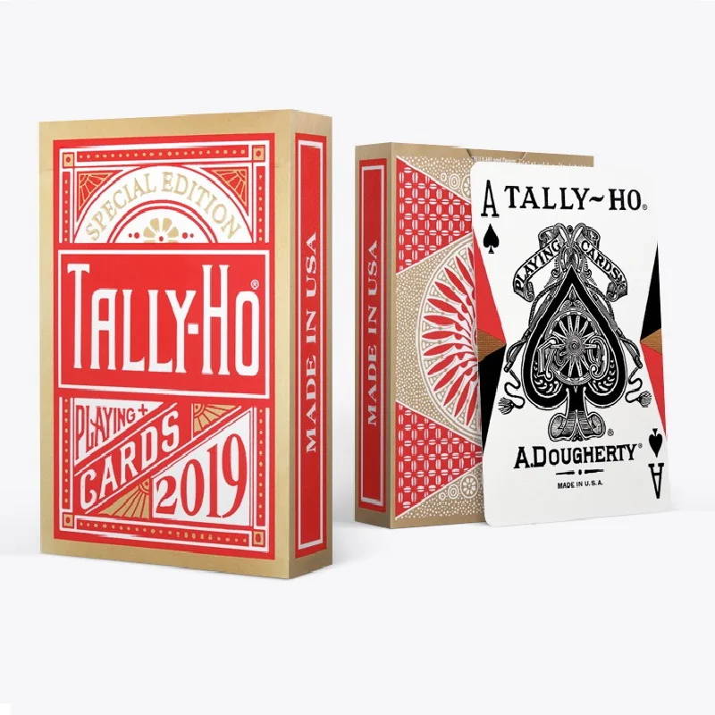 Tally-Ho-cartas de la serie de la temporada USPCC, cartas de tamaño de póker, trucos de magia, accesorios para mago