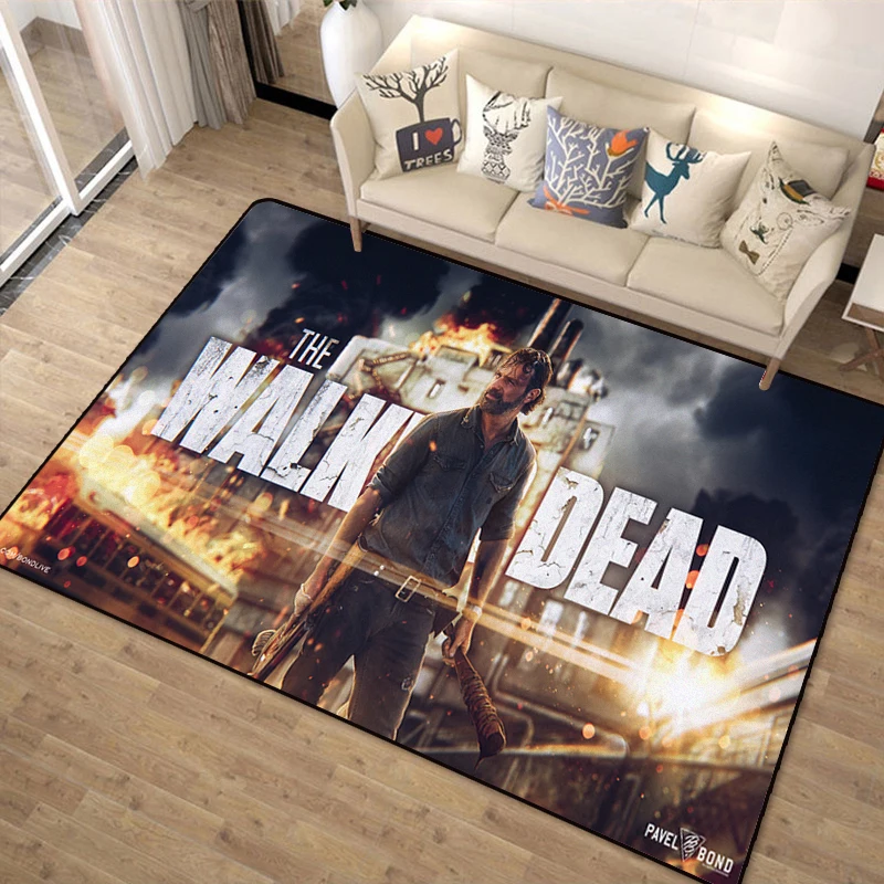 Walking Dead Door Mat Rug Doormat Carpet Floor Bedroom Living Room Outdoor Doormat Non-slip Mat Cartoon Gift Anime