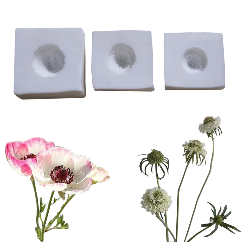 Silikonowa forma kwiatowa do Cordyceps Buttercup, Poppy Veiners Fondant Mould Clay Gumpaste Candy Pression Mold M2814