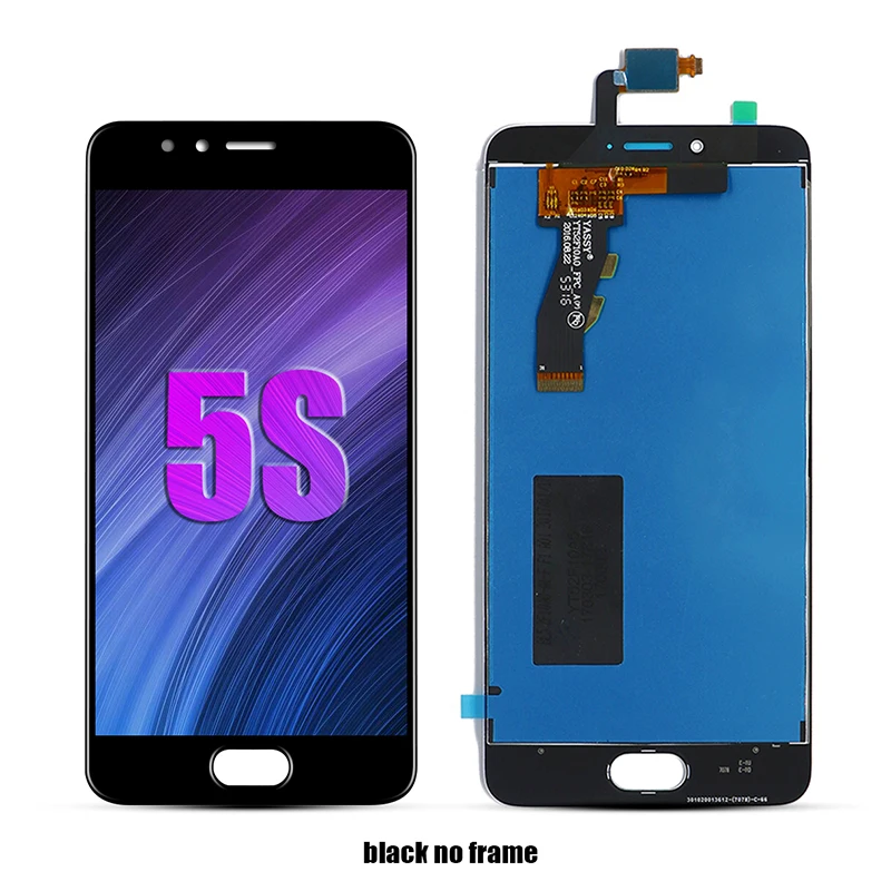 For Meizu M5S LCD Display Screen Touch Digitizer Assembly For 5.2 inch meilan 5S M612H M612M With Frame Replace