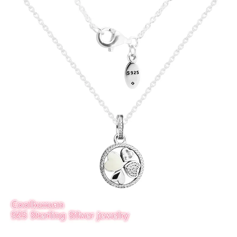 

Hearts of Love Necklaces and pendants 925 sterling Silver Pendant Choker For Mother's day Women Fashion Jewelry Finding