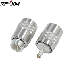 10Pcs Connector Uhf Mannelijke PL259 Plug Solder RG8 RG213 LMR400 50-7 SL16 Rf Kabel Silve