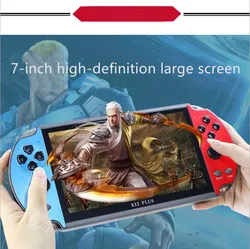 X12 Plus 3500 In 1 Childhood Classic Games Player Built In 16GB 7'' 64Bit Handheld Retro Game Console