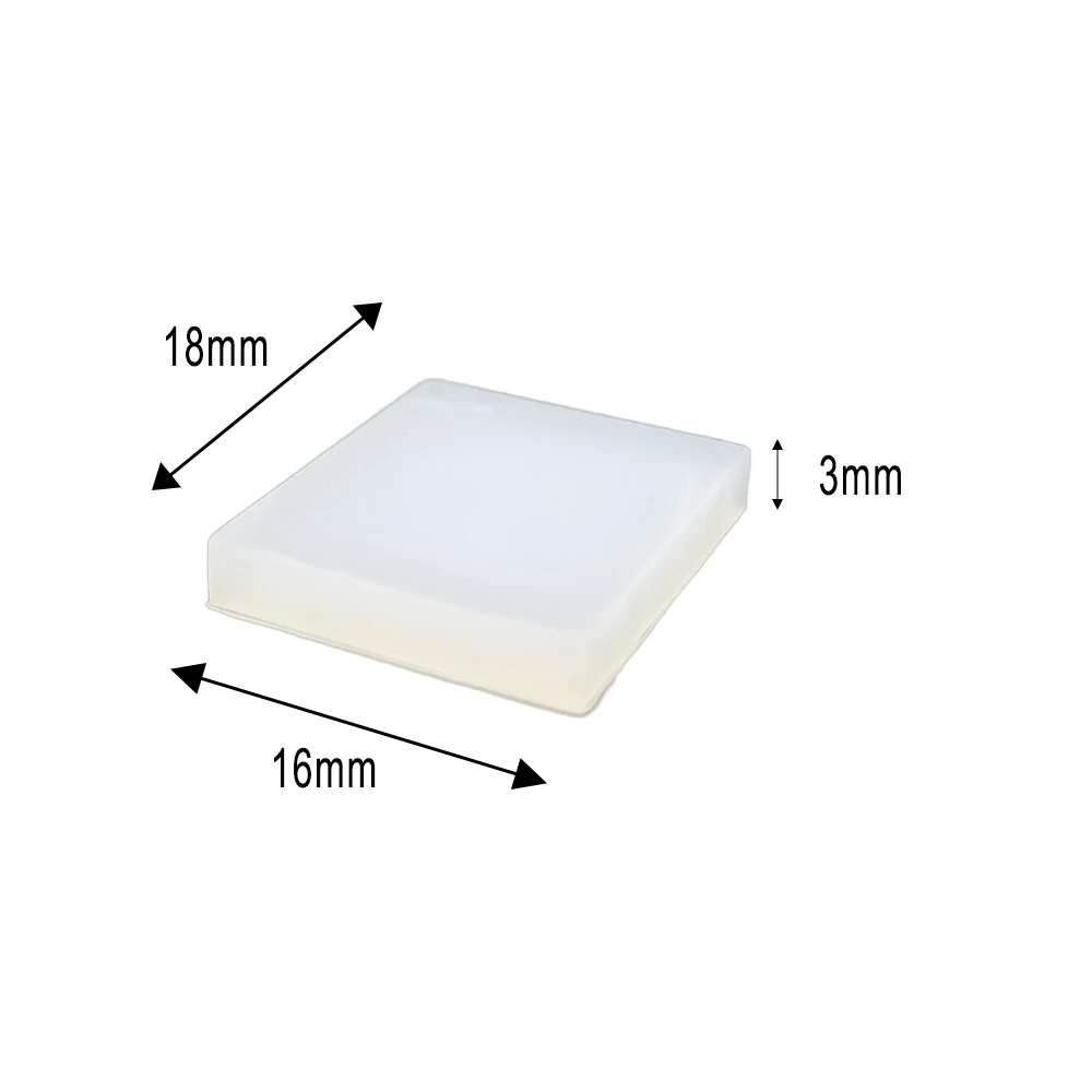 (clip-bk silicon) silicone rubber pad of sealing clip for HP black cartridges with printhead 16*18*3mm 0.93g/pc 100pc/lot