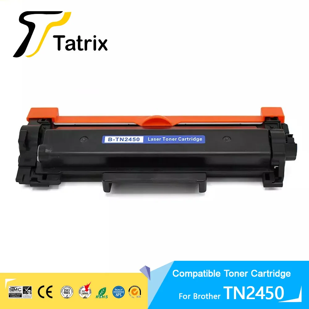 Tatrix TN2450 Compatible Laser Black Toner Cartridge for Brother HL-L2350DW/2375DW/ 2395DW/MFC-L2710DW/ 2713DW/2730DW/2750DW..AU