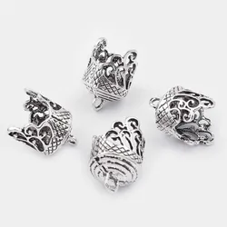 10pcs/lot Antique Silver Color Charms Tassel Cap Tassel End Caps Bead For Jewelry Tassel Cap Handmade Jewelry Finding