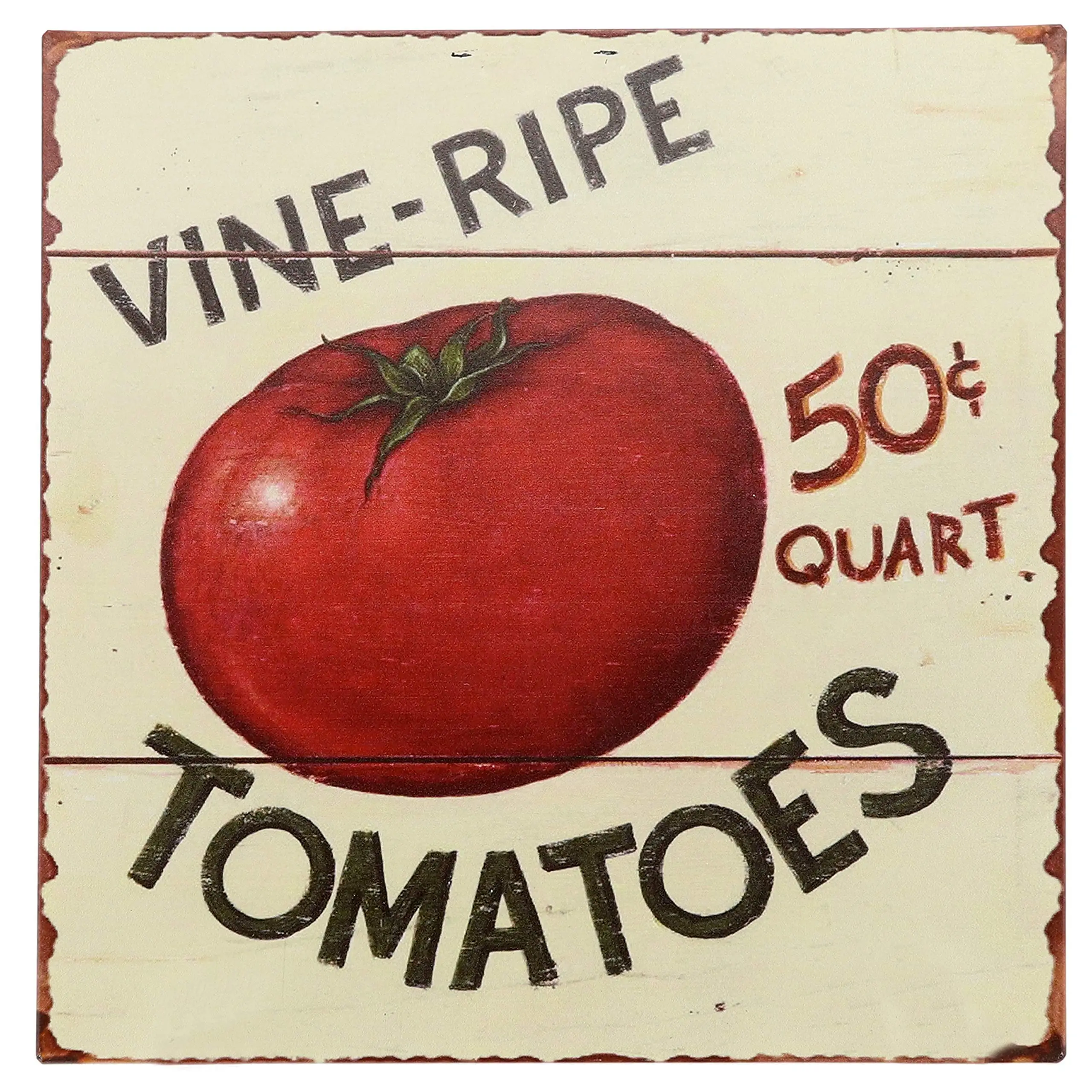 Vine Ripe Tomatoes Retro Vintage Tin Bar Sign Country Home Decor /8x12 INCH