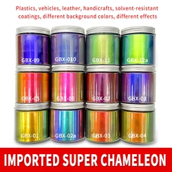 GBX Magic Starry sky Mirror Effects Holographic Chameleon Transparent Rainbow Nail Art Flake Pigment Powder Nail Art Powder