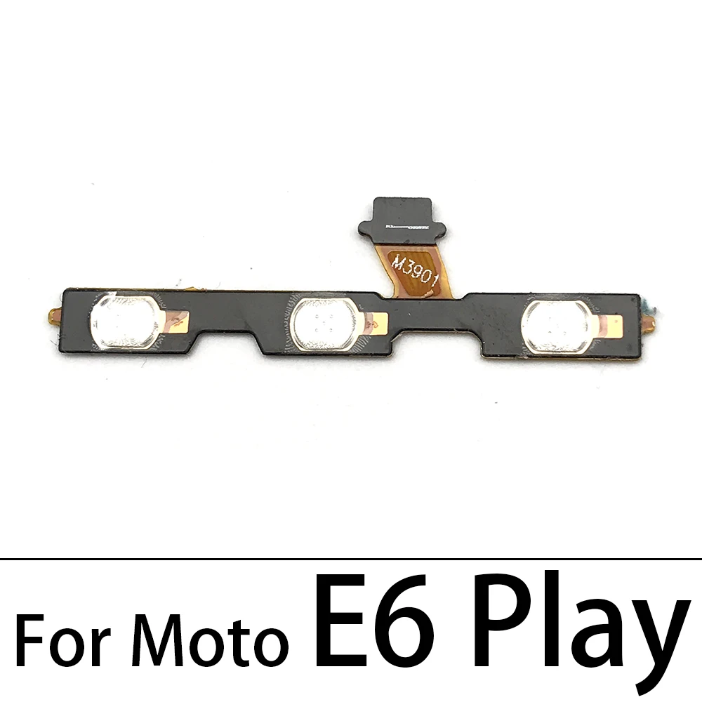 Power On Off Button Volume Side Key Flex Cable For Motorola Moto E13 E22 E32 E5 E6 E6s E7 Plus Power Play Go E20 E30 E40