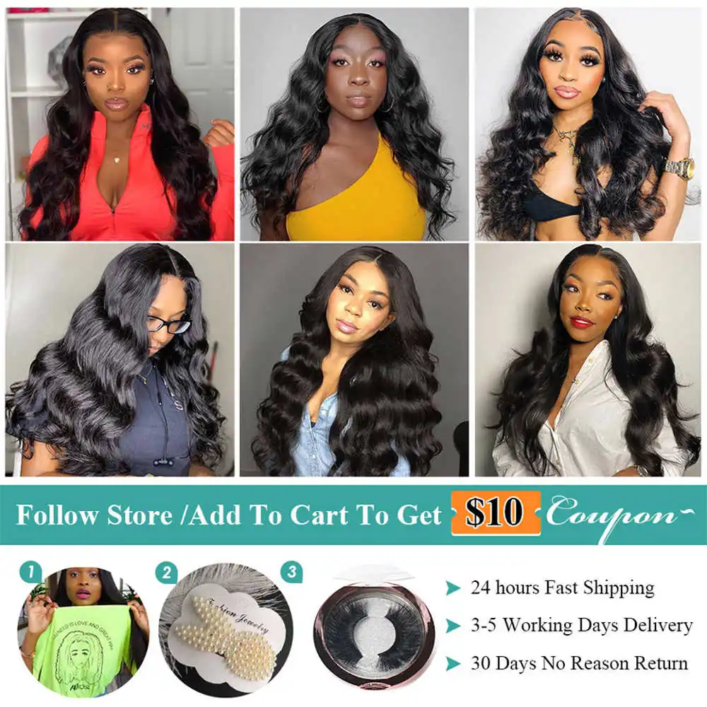 Brazilian Body Wave Bundles 100% Remy Long Human Hair Extensions For Women 1/3/4/pcs Bodi Wave Bundles Human Hair Extensions