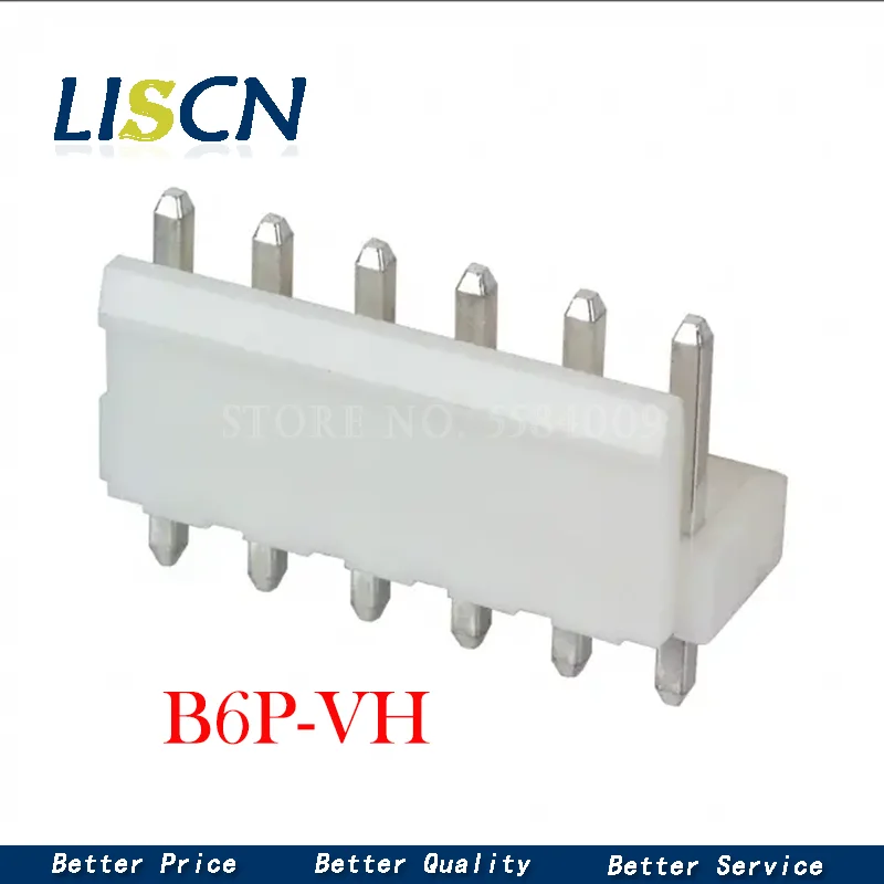 10PCS connector B6P-VH connector 6Pin pin holder 3.96MM pitch new