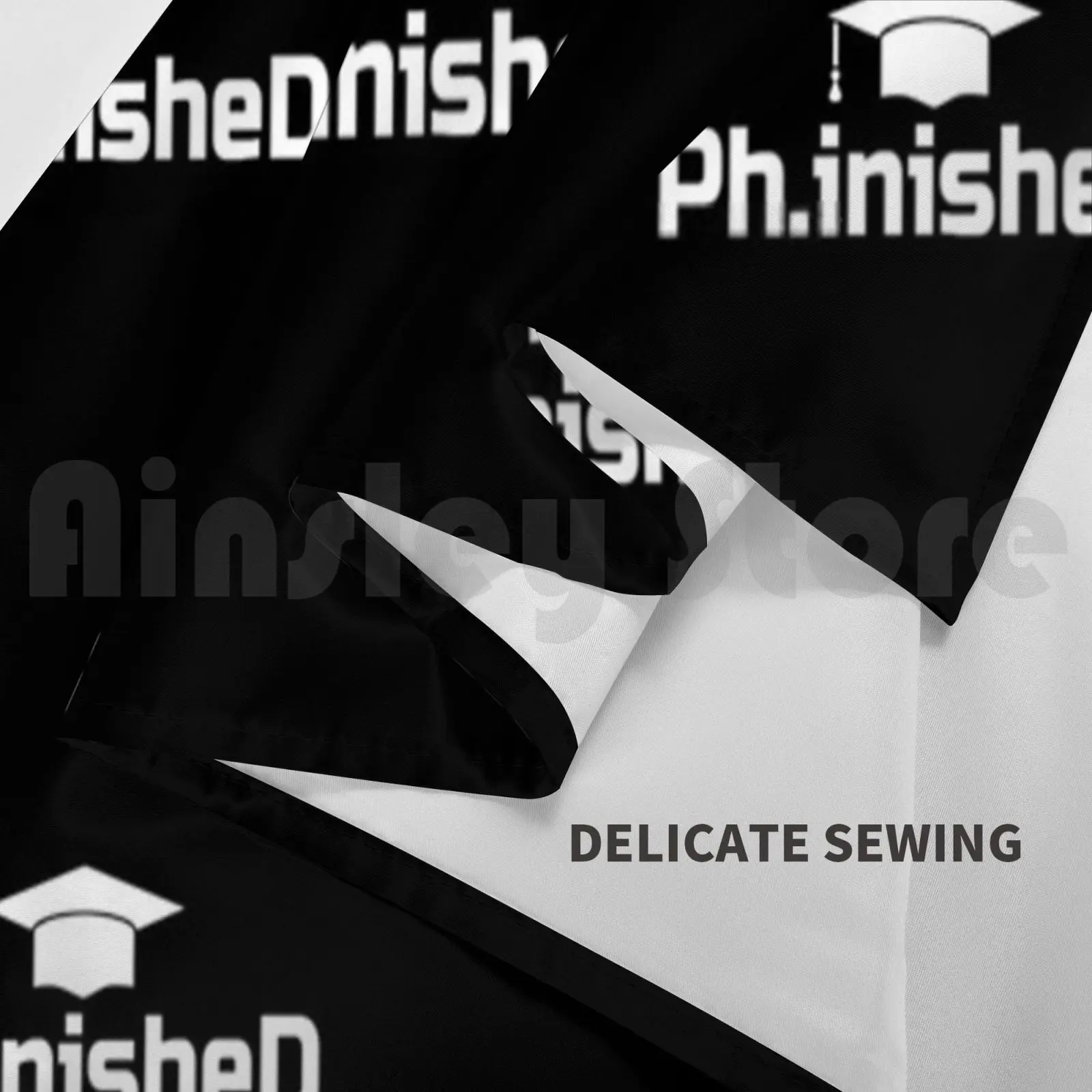 Phd Grad Gift-Phinished Tapestry Living Room Bedroom Phd Grad 2020 Graduate Commencement Graduationate - view 3