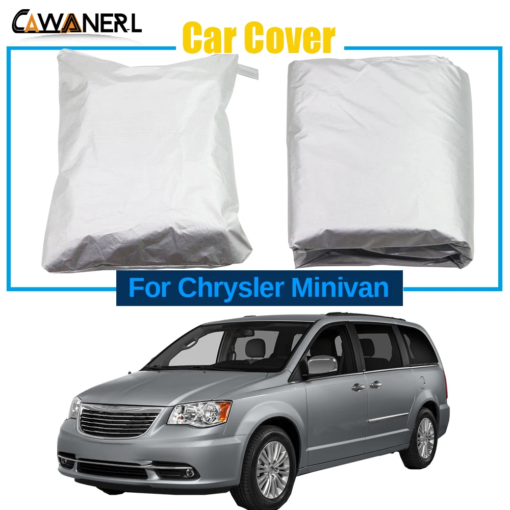 Car Cover For Chrysler Minivan Indoor Outdoor Sun Rain Snow Resistant Full MPV Cover Dustproof Windproof