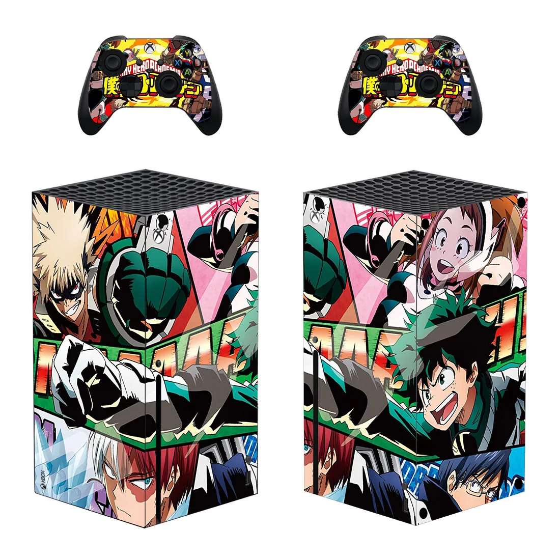 My Hero Academia Protector Sticker Decal Cover for Xbox Series X Console and 2 Controllers Xbox Series X Skin Sticker Vinyl