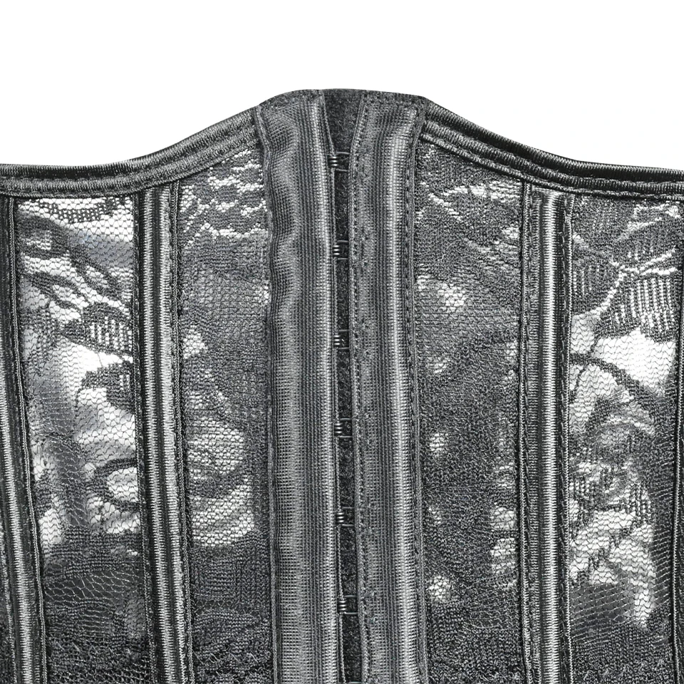 Unterbrust-Taillenkorsett-Oberteile mit Strumpfhaltern, Spitzen-Modellierungsgurten, Bauchgürtel, Korsett S-6XL, Shapewear, sexy Dessous – Detail 8
