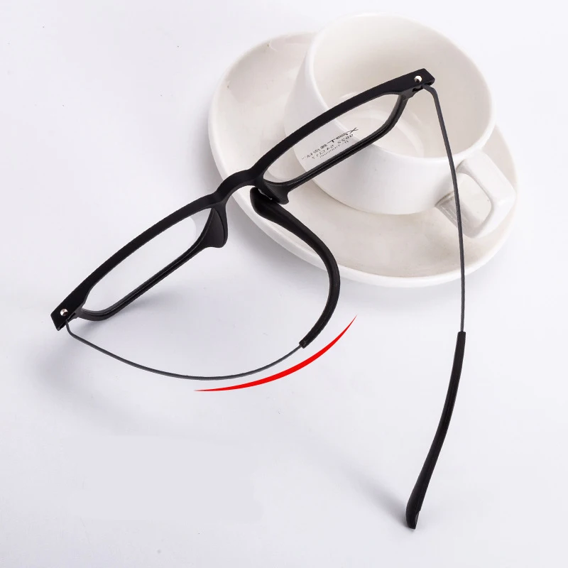 BCLEAR Optical Glasses Frame Men Ultralight Pure Titanium Glasses Frame Women Transparent Square Big Frame Prescription Glasses