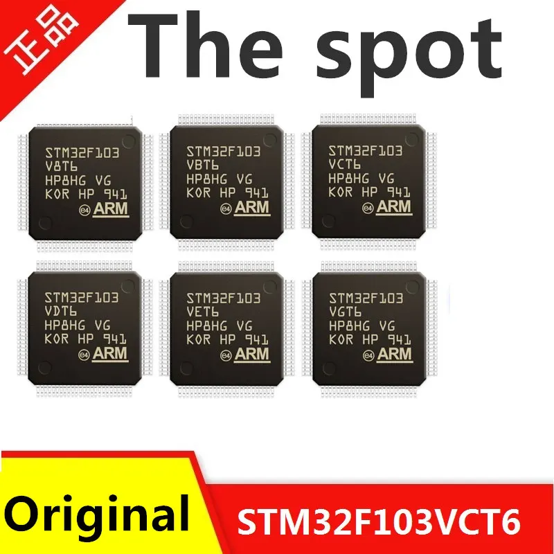 New STM32 chips Original STM32F103VCT6 VET6 VBT6 VDT6 VFT6 V8T6 ZCT6 ZDT6 ZGT6 GD IC microcontroller stmicroelectronics chip