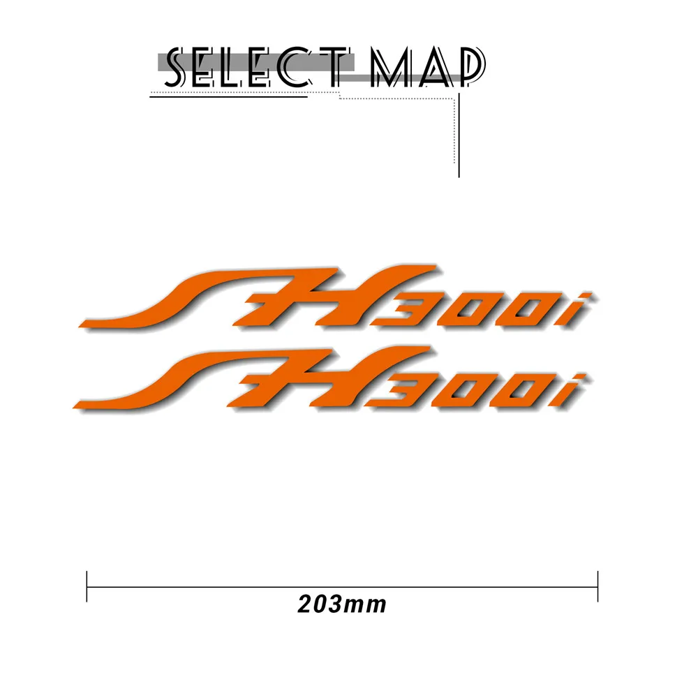 New motorcycle bicycle fuel tank sticker wheel helmet MOTO waterproof reflective logo decals for Honda SH300i sh 300i sh300 i