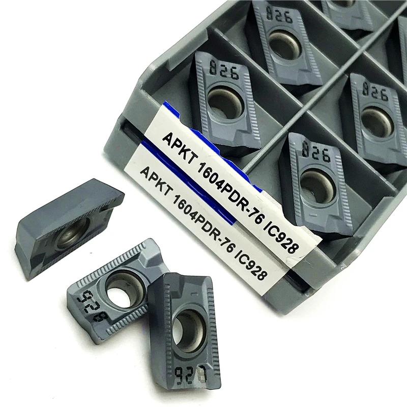 10PCS APKT1604 76 IC928 Indexable Milling Inserts CNC Cutting Tool Turning Insert High Quality APKT 1604 Lathe Tools