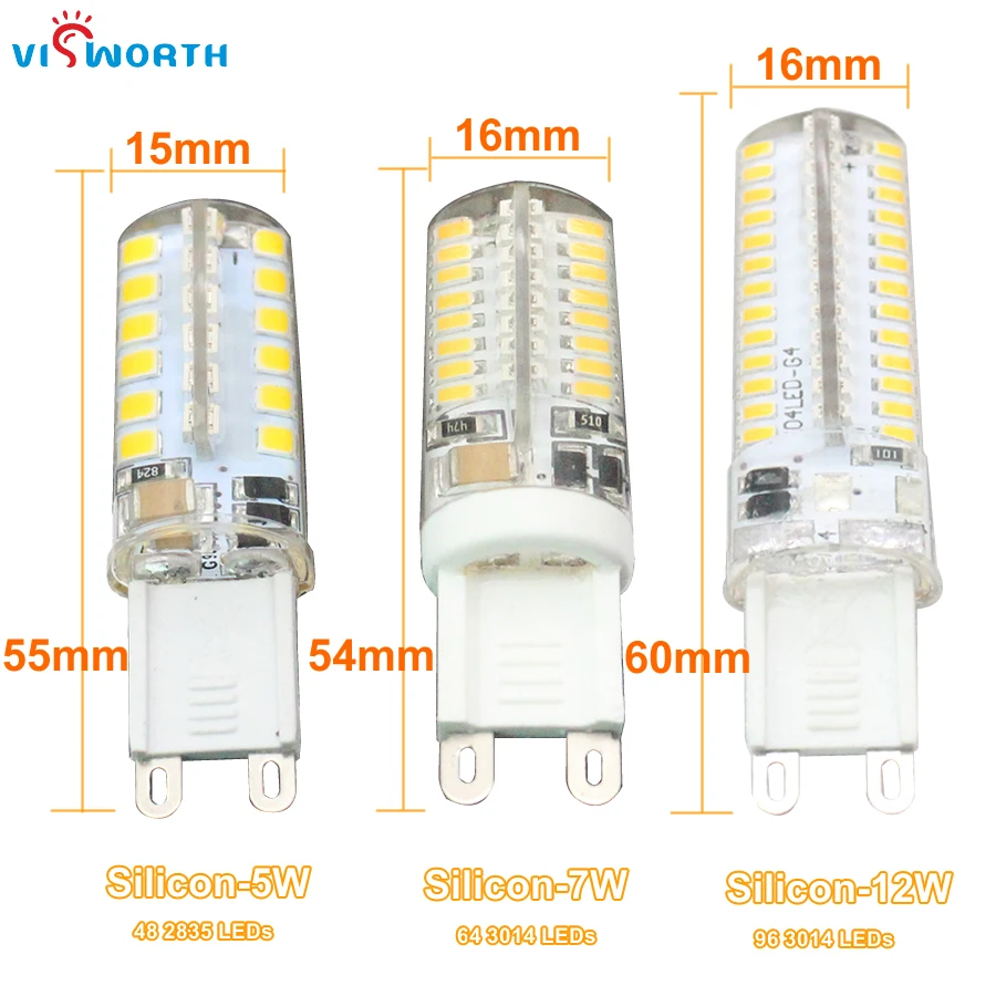 G9 Led Lamp 3W 5W 7W Light Bulbs Warm Cold White Ac 220V 240V Crystal Lamp Replace Halogen Lamps For home