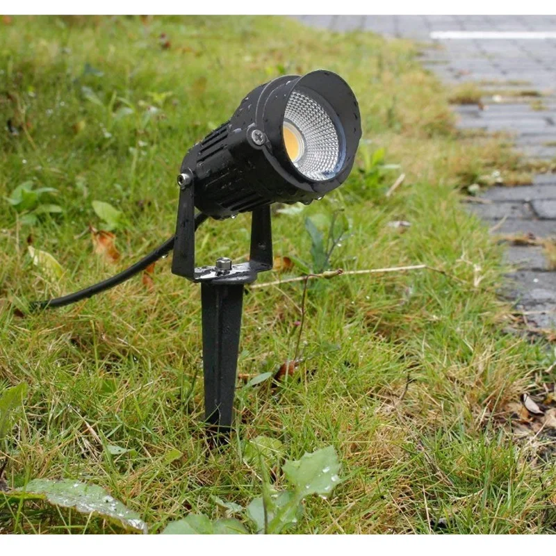 Bulbo exterior impermeável tuinverlichting da luz do pico das lâmpadas 220v 110v 12v 3w 5w do gramado do jardim para a árvore do trajeto da jarda
